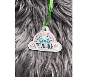 Alles wird gut FREEBIE 9 - Anhänger ITH - Denke fest an Dich